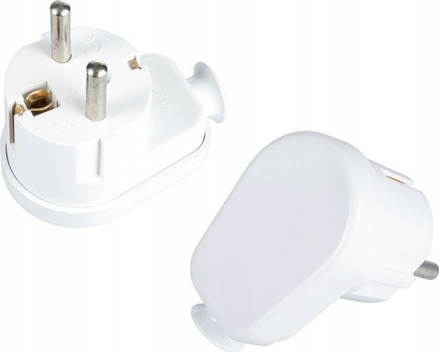 Montis Wtyczka kątowa rozbieralna Uni-Schuko WT-50 biała Montis MT021-B Produkt POLSKI