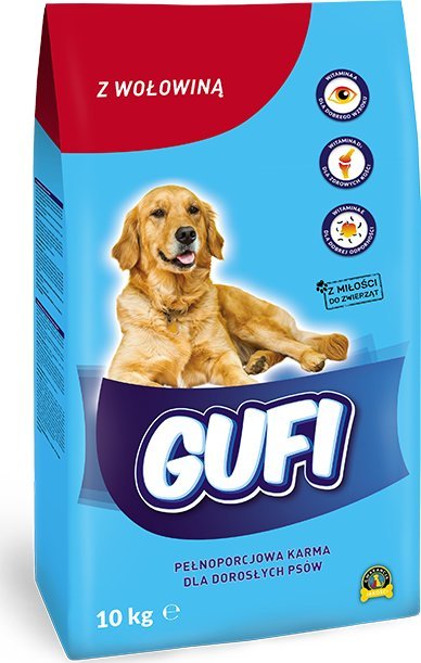 GUFI SUCHA KARMA 10kg z WOŁOWINĄ