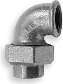 Odlewnia Zawiercie Dwuzłączka kolankowa stożkowa 3/4" ocynk