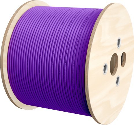 Alantec Kabel F/UTP kat.6 LSOH Dca 4x2x23AWG 500m (FIOLETOWApowłoka) 25 lat gwarancji, badanie jakości laboratorium (USA) (KIF6LSOH500PD)