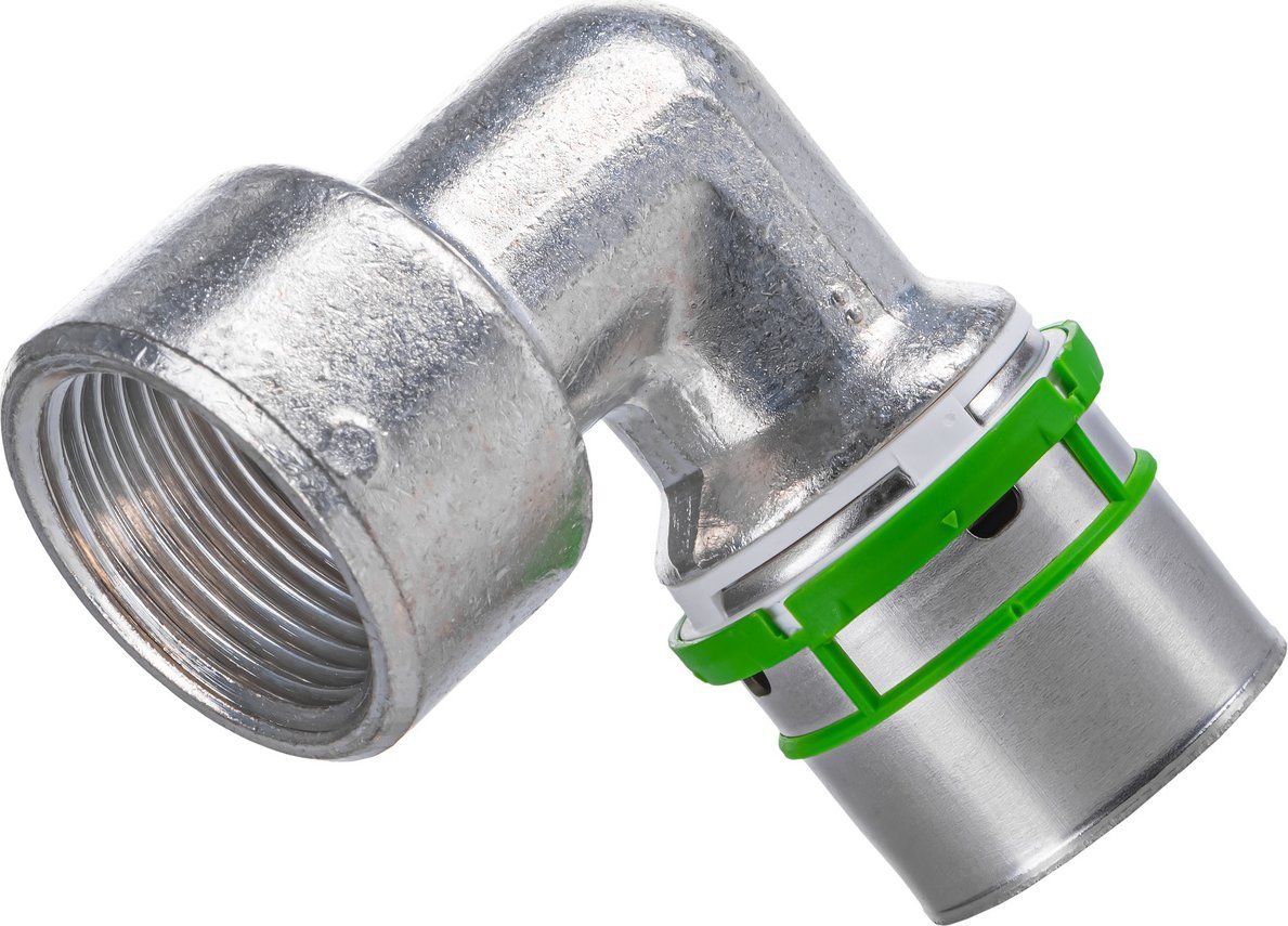 Kolano 90 stopni GW zaprasowywane MultiSkin mosiądz/cynowany 26x3/4