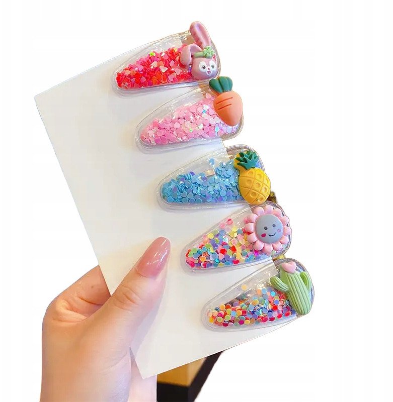 Zestaw wsuwek, spinek 5 sztuk dla Dziewczynki I