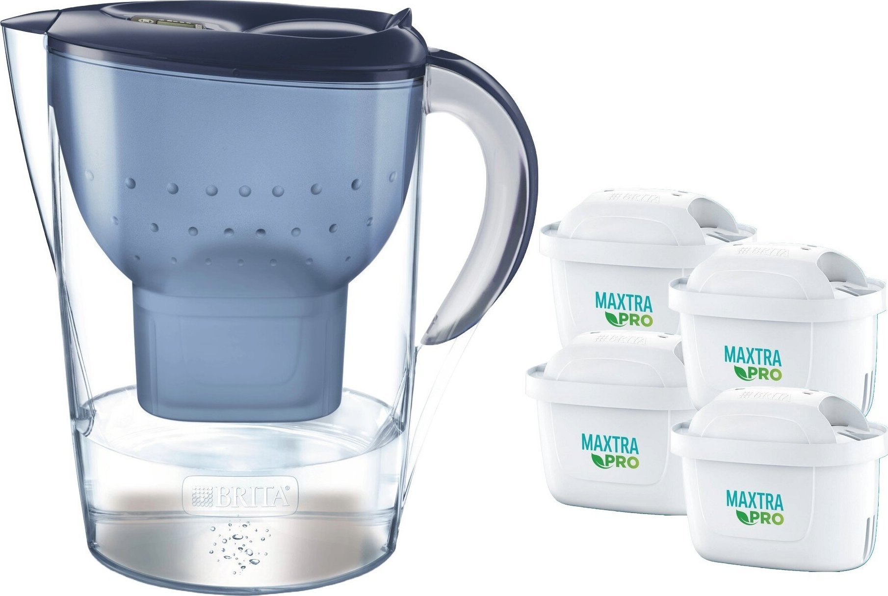 Dzbanek filtrujący Brita Marella XL Niebieski + 4 wkłady Pure Peformance Pro