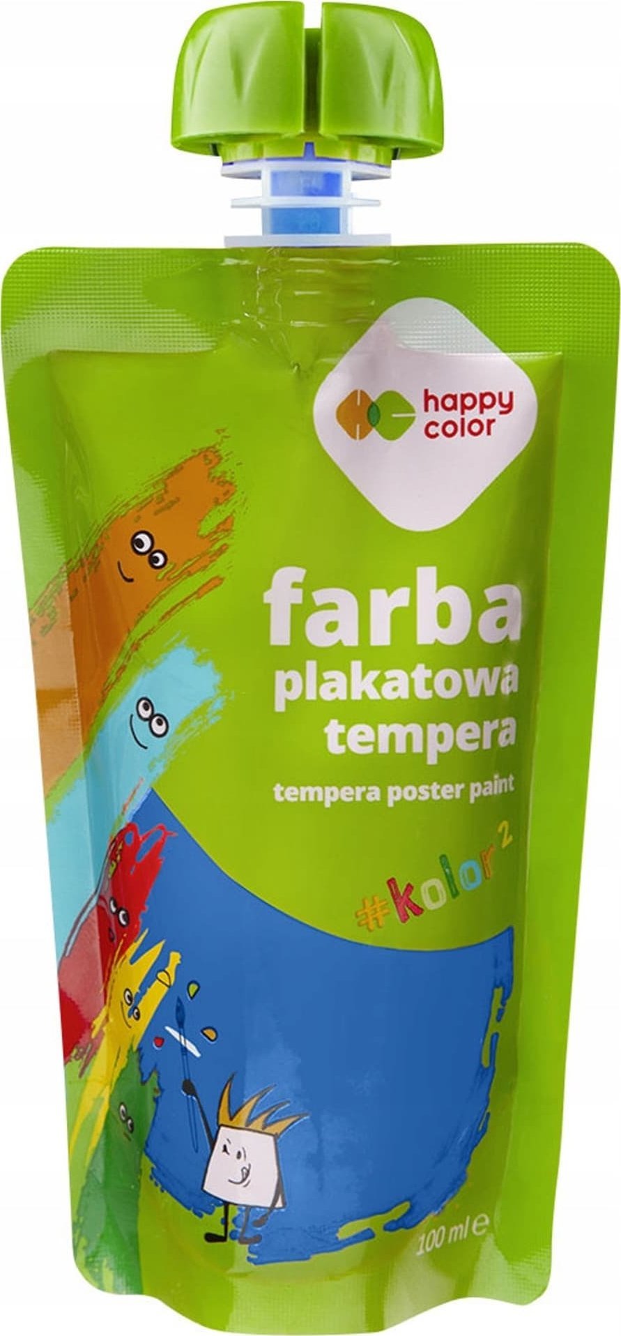 Farba plakatowa tempera niebieska 100ml HA 3310 0100-3 HAPPY COLOR
