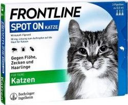 Frontline Frontline Spot On Dla Kotów 3 Pipety () - 20048