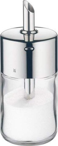 WMF Wytrząsarka cukru WMF Barista, 240g, szkło, stal nierdzewna Cromargan, polerowana, idealna do cukru białego / brązowego, kakao lub jako shaker do