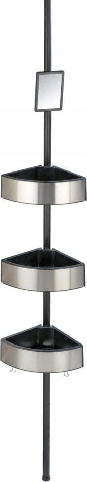 Wenko Półki prysznicowe narożne Premium Big w kolorze czarnym, Wenko