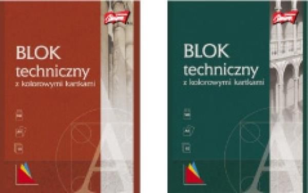 St. Majewski Blok techniczny A4 10k mix kolorów 10szt.