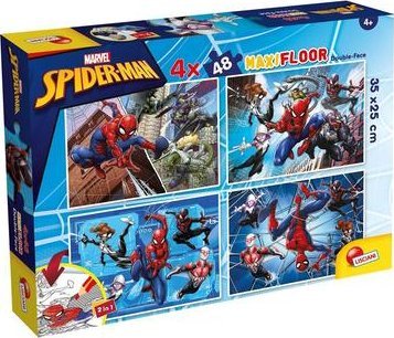Lisciani LISCIANI MARVEL PUZZLE DF MAXI FLOOR 4 X 48 SPIDERMAN
