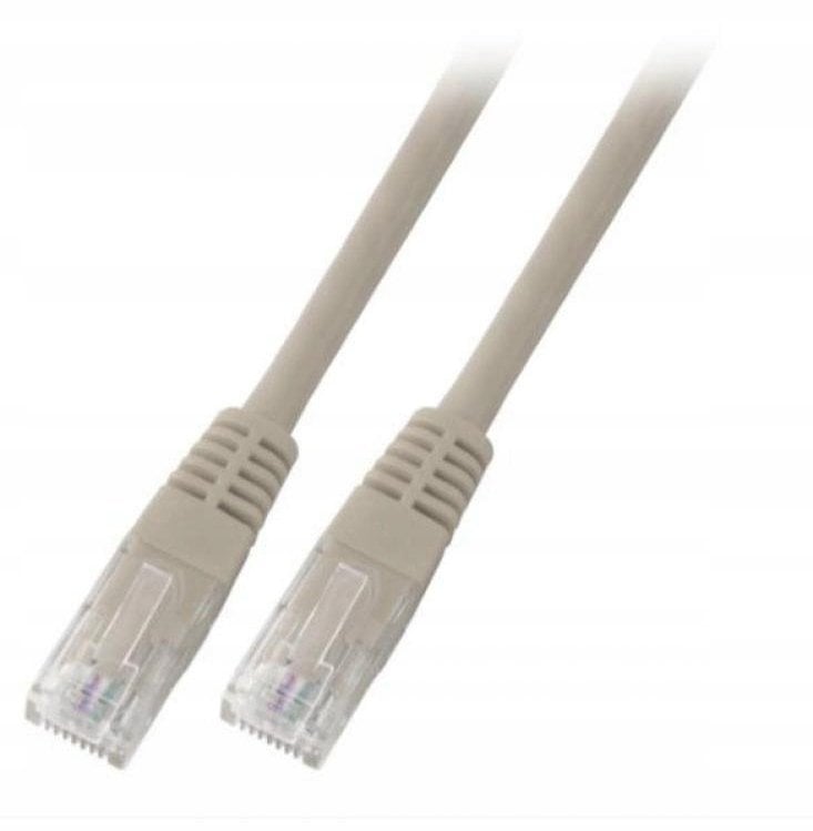 SecurityNET Kabel crossowy patchcord UTP kat.5e szary 0,5m PVC PC-5EUTPPVC-GY0.5