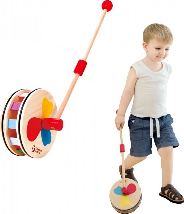 Classic World Kolorowy Tęczowy Pchacz Classic World