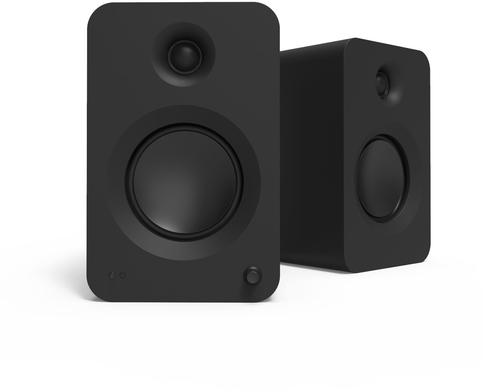 KANTO AUDIO 200W POWERED BOOKSHELF SPEAKERS WITH HDMI ARC, USB-C, AND BLUETOOTH 5.3 - MATTE BLACK, PAIR (INCL. TYPE C POWER CORD)
