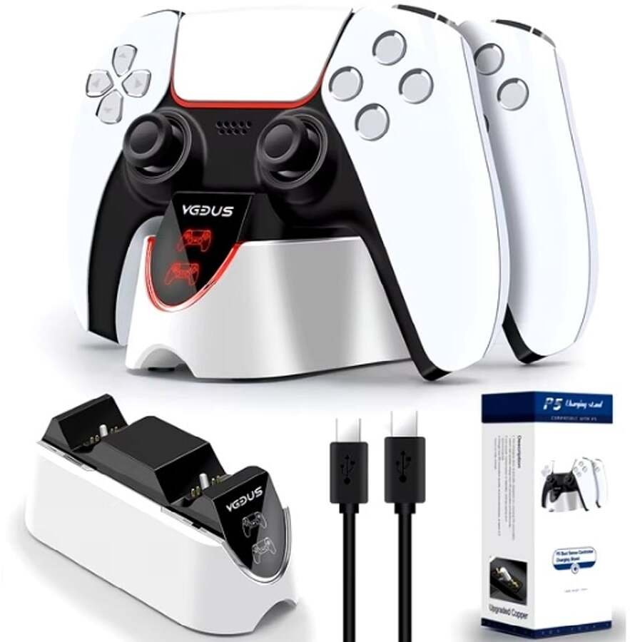 Stacja ładująca, podwójna do kontrolerów (padów) Playstation 5 (PS5)
