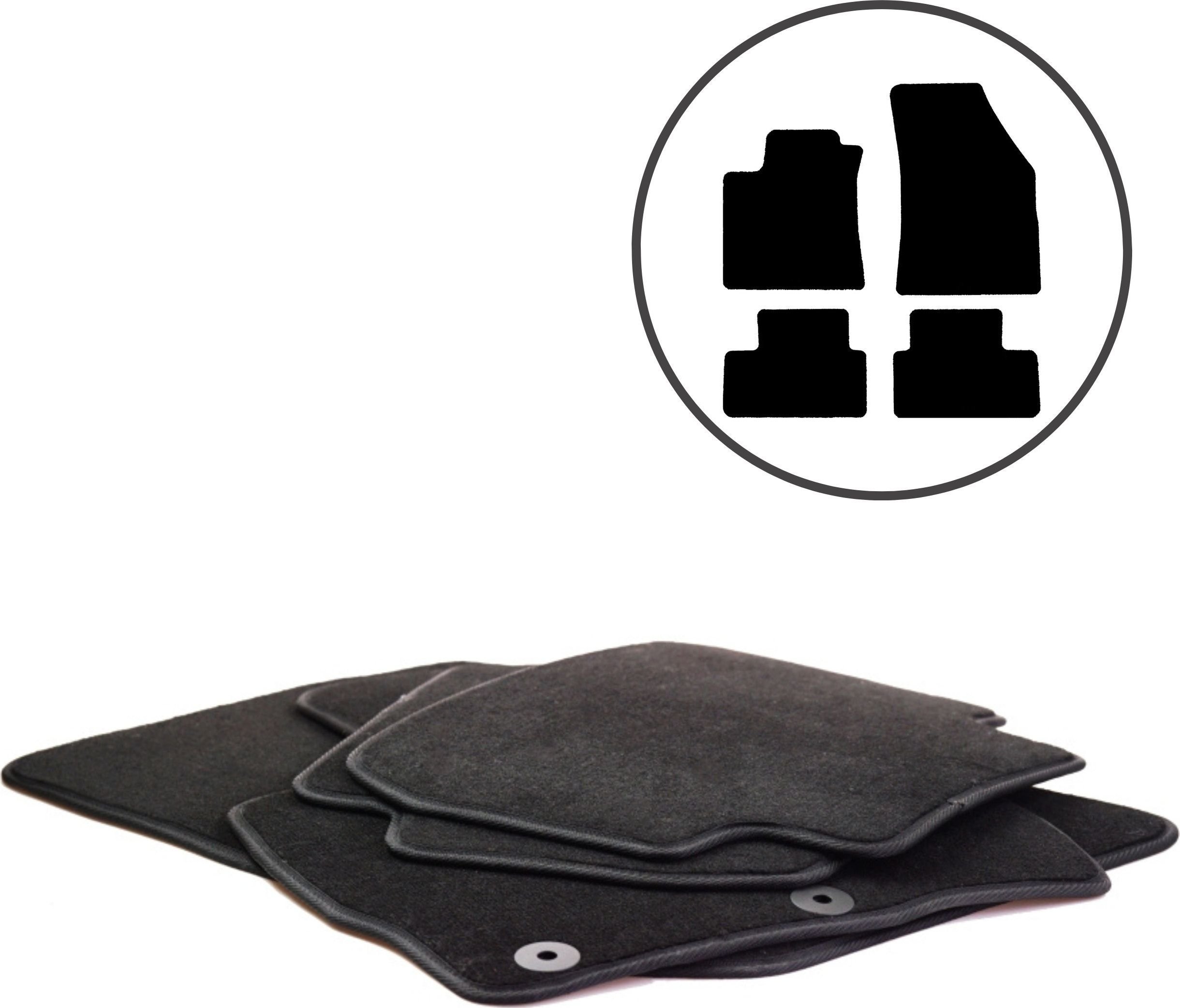 Dikel Dywaniki samochodowe 4szt. Renault Megane IV