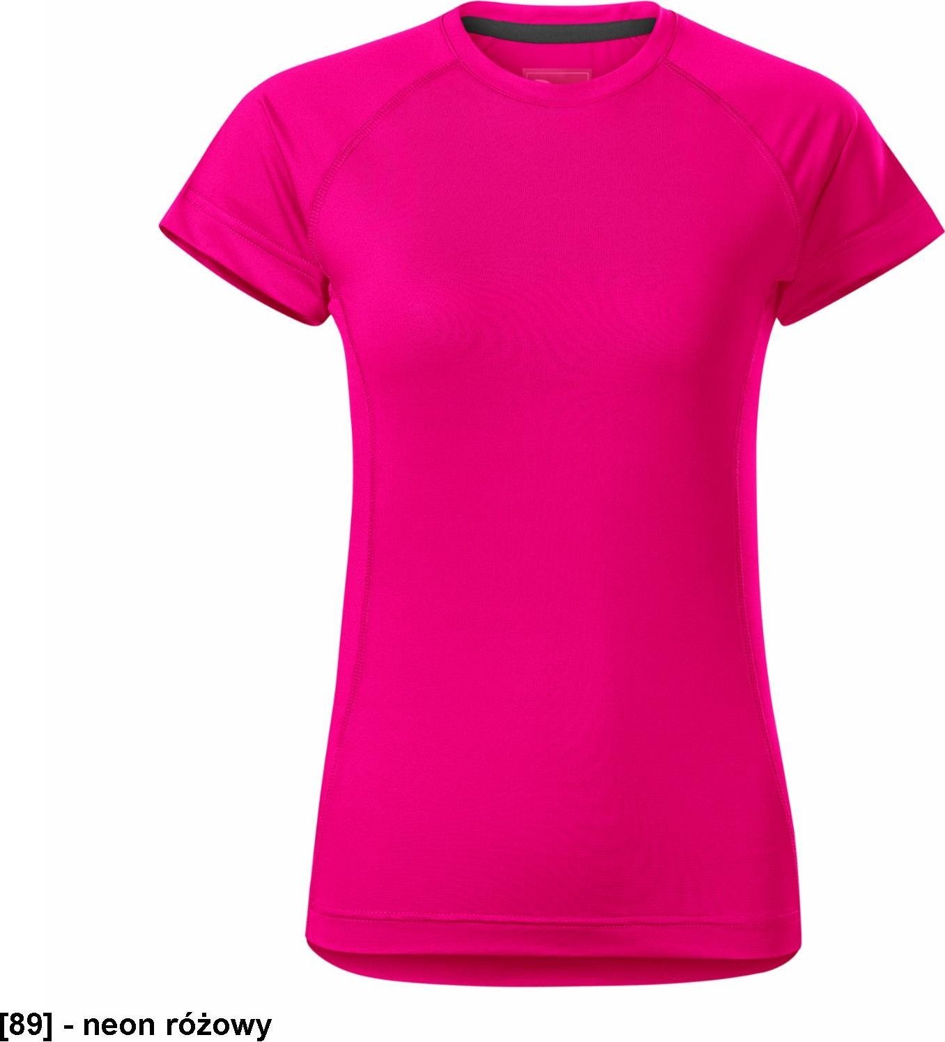 MALFINI Destiny 176 - ADLER - Koszulka damska, 160 g/m, 5% elastan, 95% micro poliester - neon różowy S