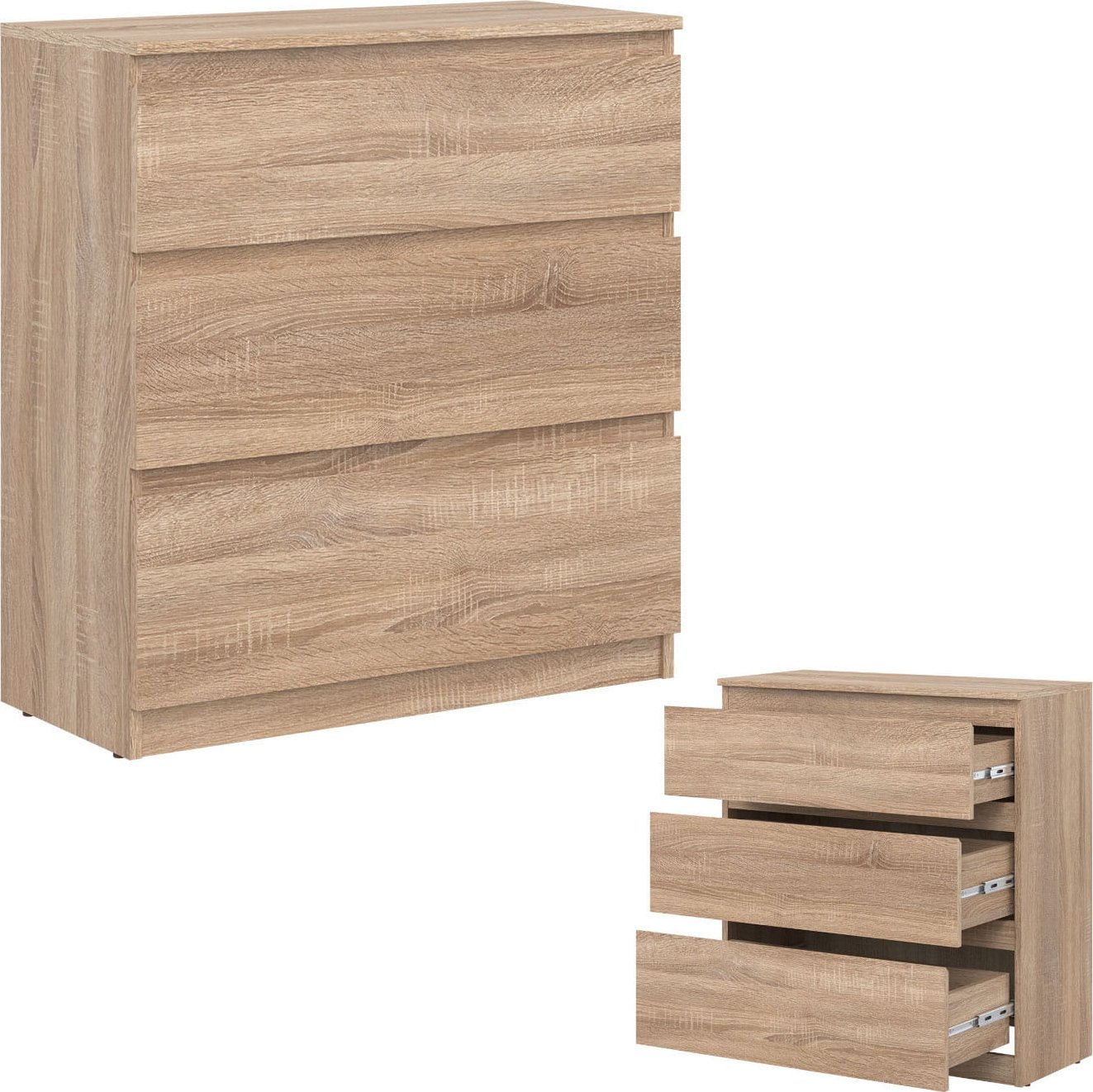 BogFran Komoda mała z szufladami dąb Sonoma REMI RM02