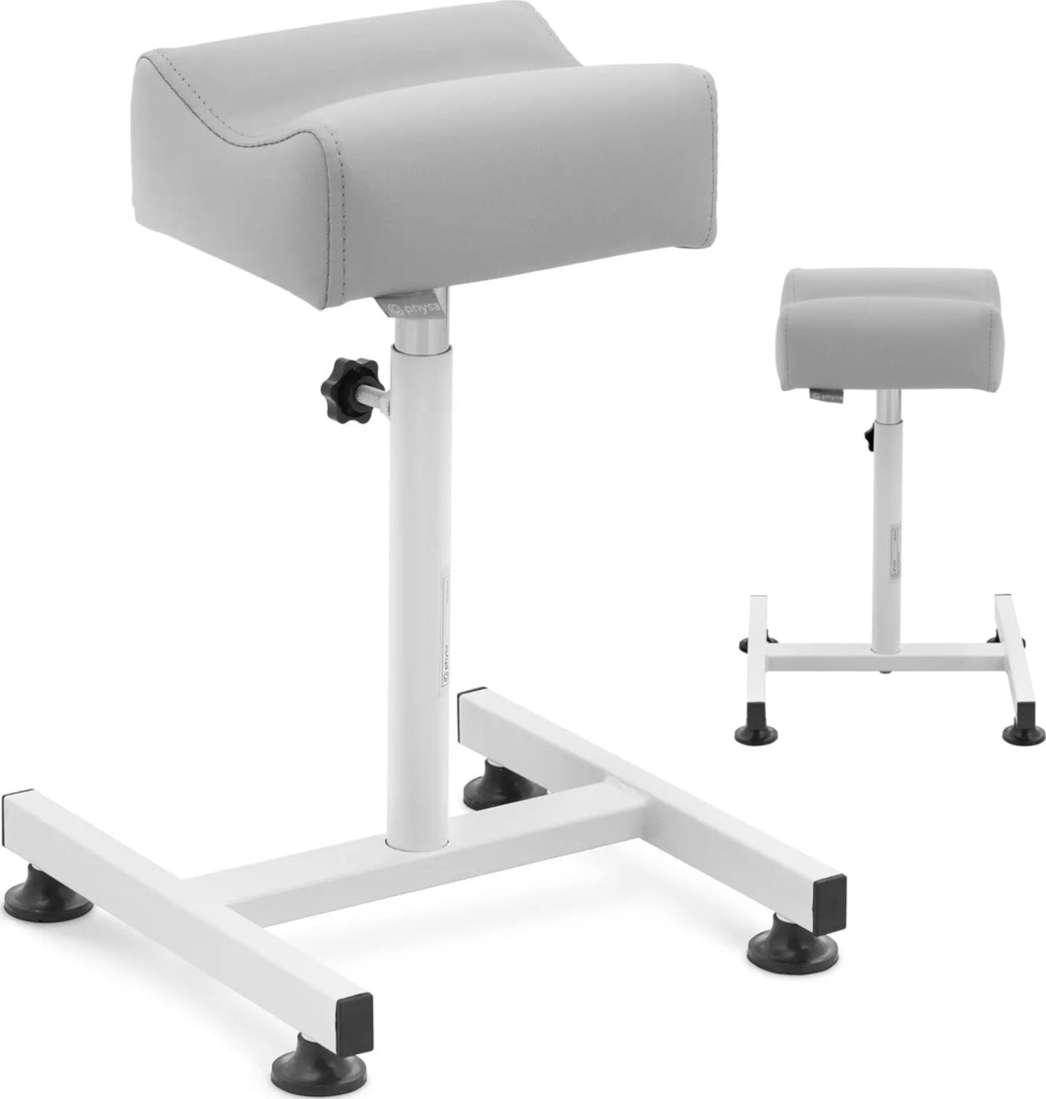 Physa Podnóżek kosmetyczny do pedicure 24x22cm wys. 47-67cm - szary Podnóżek kosmetyczny do pedicure 24x22cm wys. 47-67cm - szary