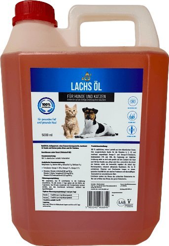 LAB V Olej z łososia dla psów i kotów 5000ml