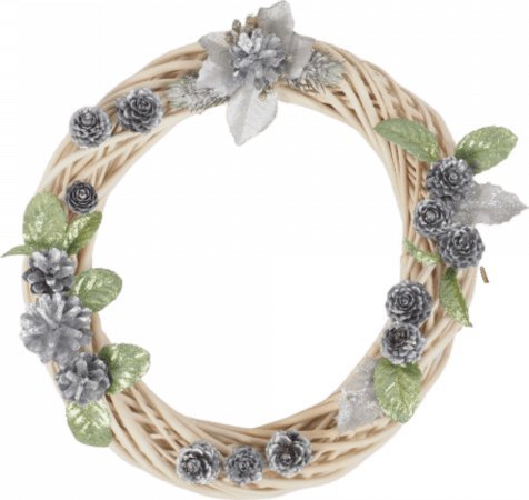 Wnuk Wianek dekoracyjny (Ecru/30cm)