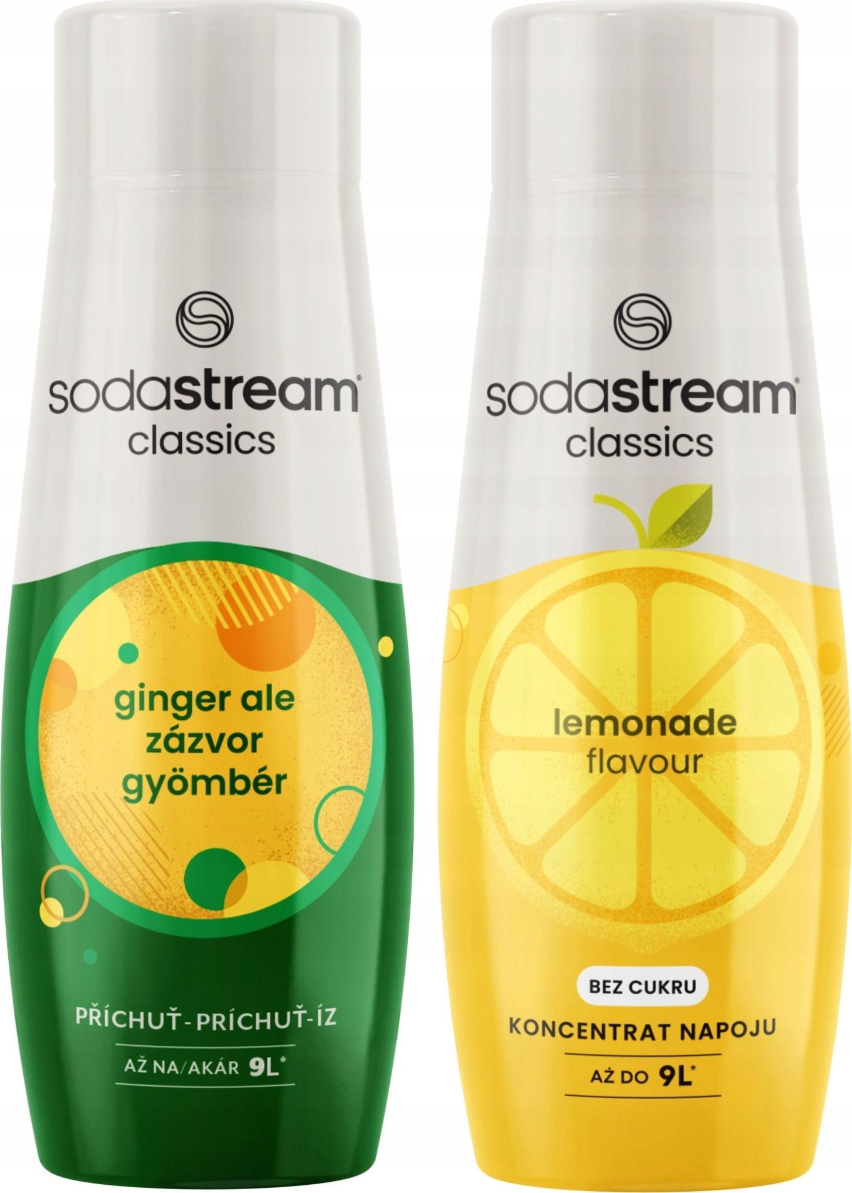 2x Syrop do Saturatora SODASTREAM Imbir Ginger + Lemoniada Koncentrat Sok