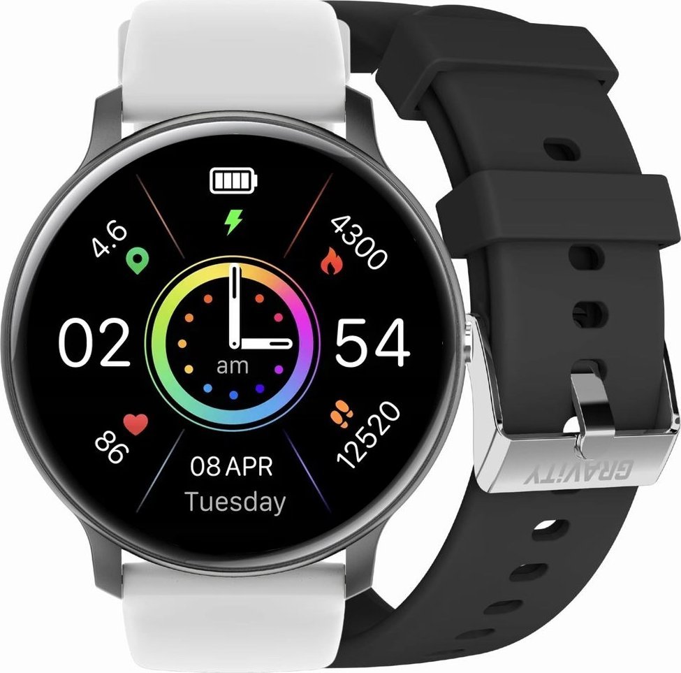 Smartwatch Gravity Zegarek SMARTWATCH - GT1-4 PRO BK/BK/WH