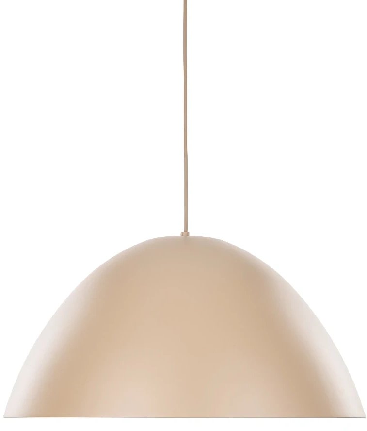 Wisząca lampa kopułowa Faro 10658 sypialniana metalowa beżowa