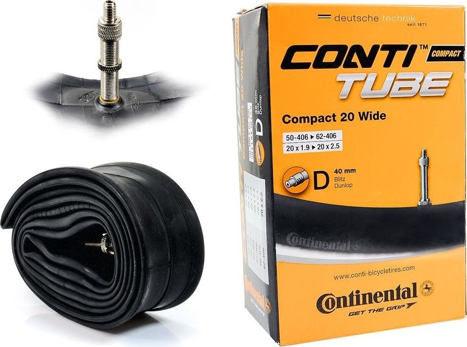 Continental Dętka Continental Compact 20'' x 2,0'' - 2,5'' wentyl dunlop 40 mm uniwersalny