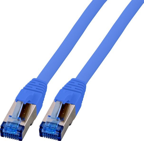 EFB RJ45 Patch Cable S / FTP, Cat.6A, Cat.7 Raw Cable TPE superflex, 3m, blue (K5525FBL.3)