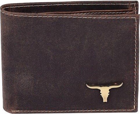 Buffalo Wild Mały, poziomy portfel męski z zapięciem, skóra naturalna, Buffalo Wild