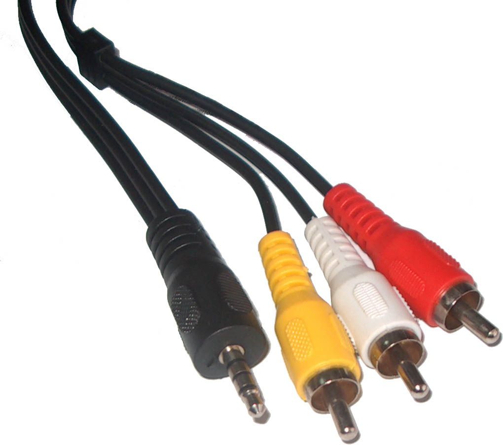 Kabel Jack 3.5mm - RCA (Cinch) x3 1.5m czarny (KPO2851-1,5)