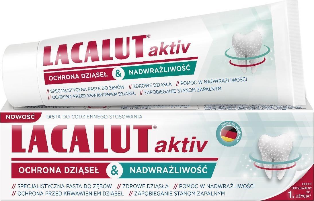 Lacalut Lacalut Pasta do zębów Activ - ochrona dziąseł & nadwrażliwość 75ml