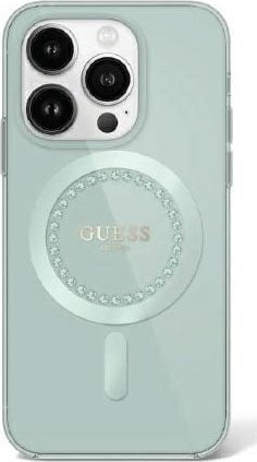 Guess Guess GUHMP16XPFTDTEN iPhone 16 Pro Max 6.9" zielony/green hardcase IML Rhinestones MagSafe