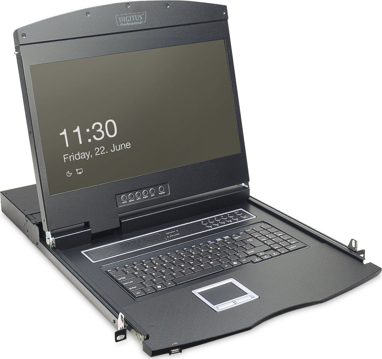 Przełącznik Digitus Assmann 19IN VGA TFT CONSOLE. 1-PORT/GERMAN KEYBOARD LAYOUT IN