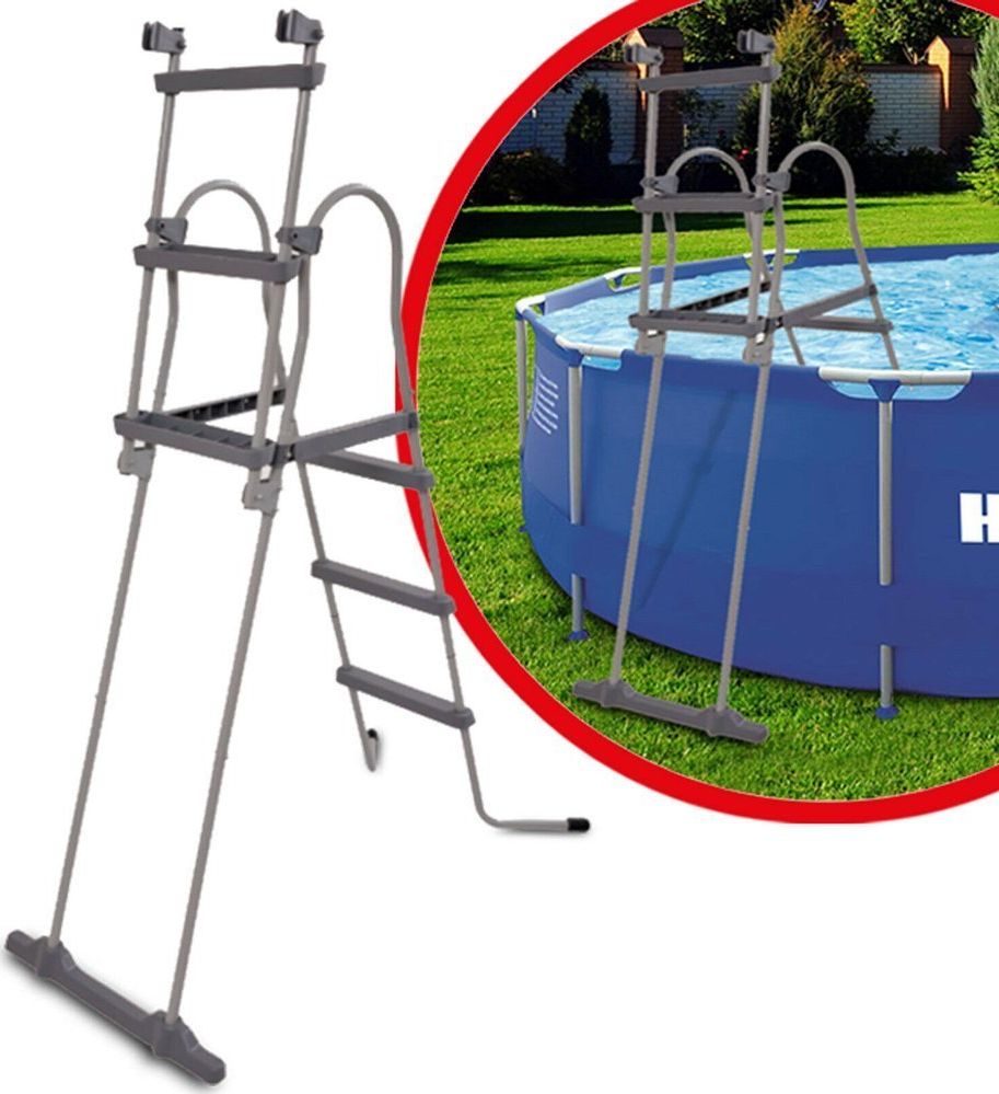 Hecht HECHT 00091 DRABINA DRABINKA DO BASENU BASENÓW ROZPOROWYCH ,DMUCHANYCH STELAŻOWYCH,DOMOWYCH