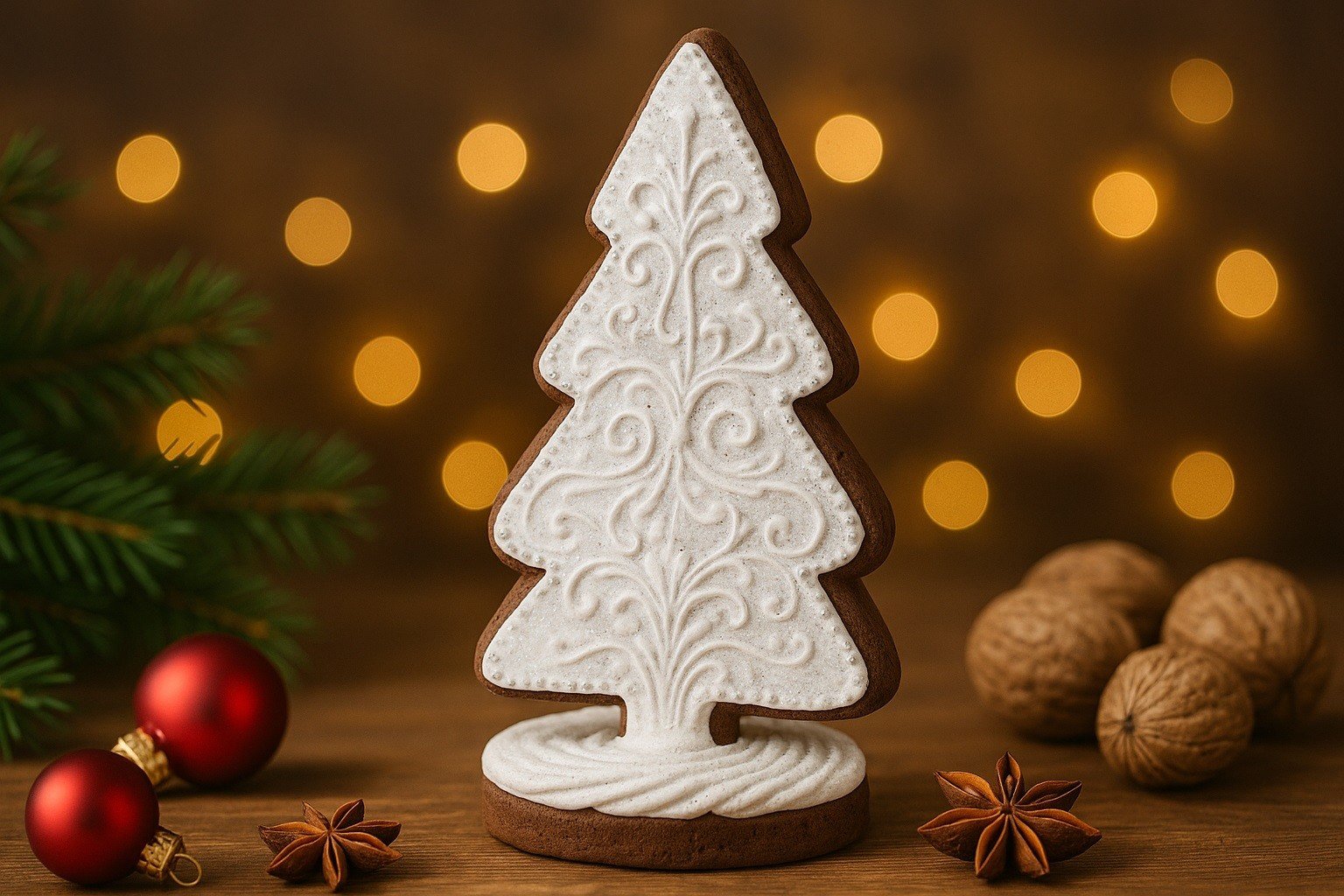 ARTPOL Figurka ozdobna mała figurka choinki piernikowej 23cm AP172863