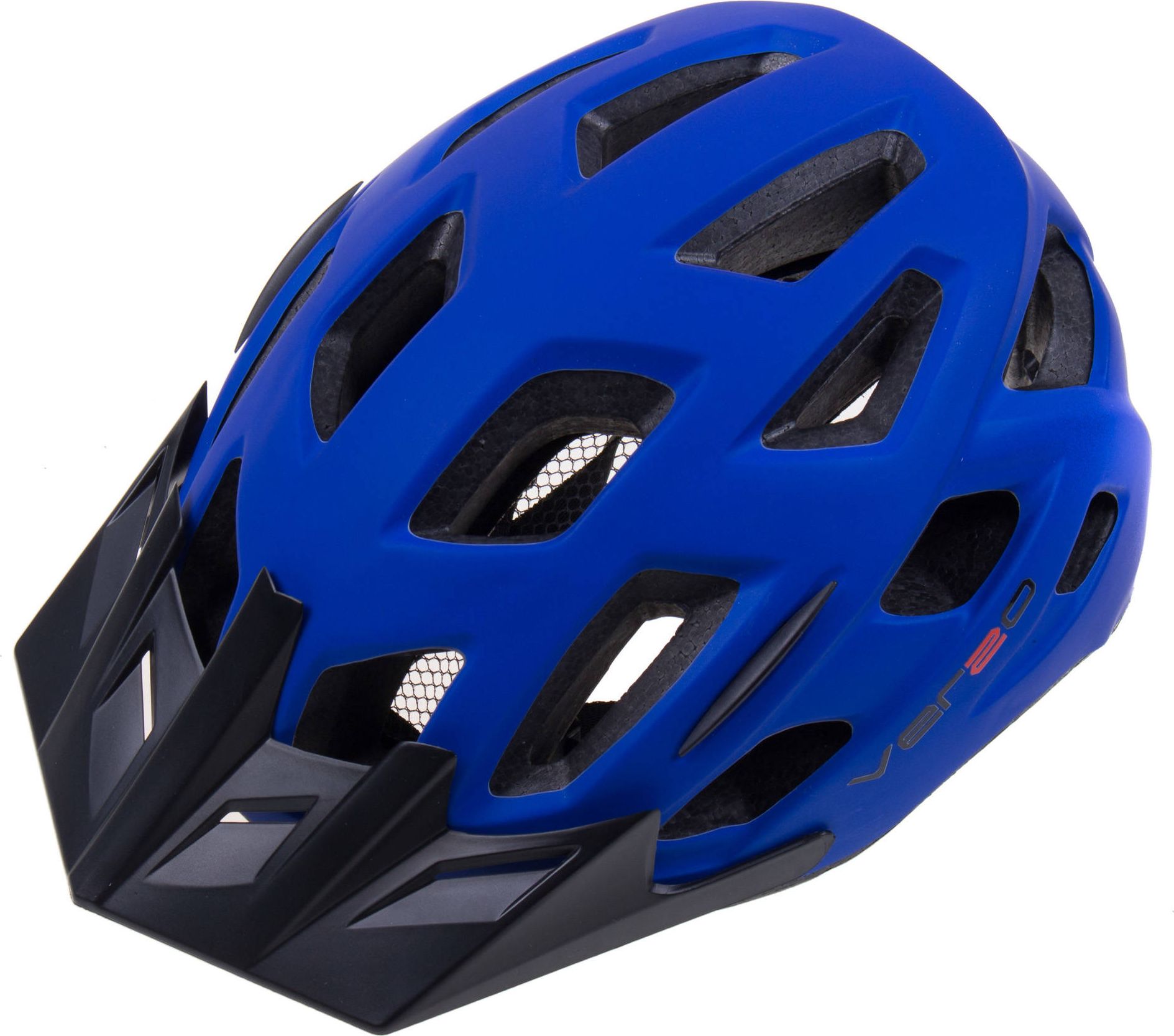 Verso Kask HM-BI410-1, niebieski mat-daszek czarny r. M, 55-58 cm
