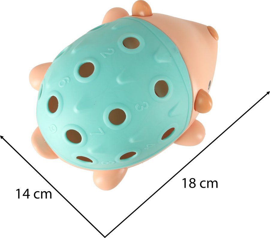 KIK Jeżyk sensoryczny edukacyjny montessori niebieski