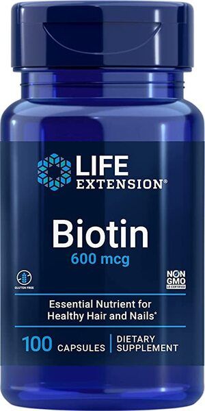 Life Extension Life Extension - Biotyna, 600mcg, 100 kapsułek