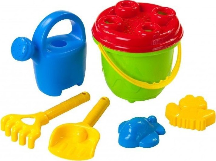 Czako Komplet do piasku BIEDRONKA z konewką