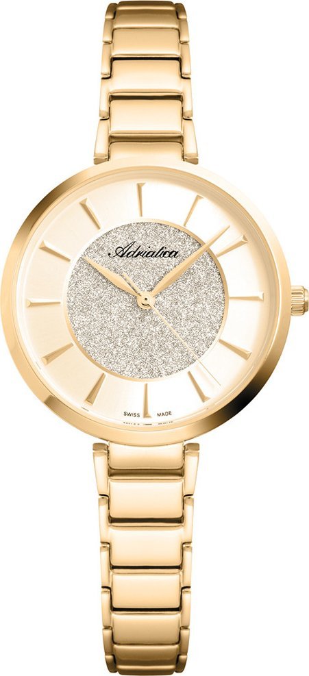 Zegarek Adriatica Zegarek damski Adriatica A3752.1111Q złoty
