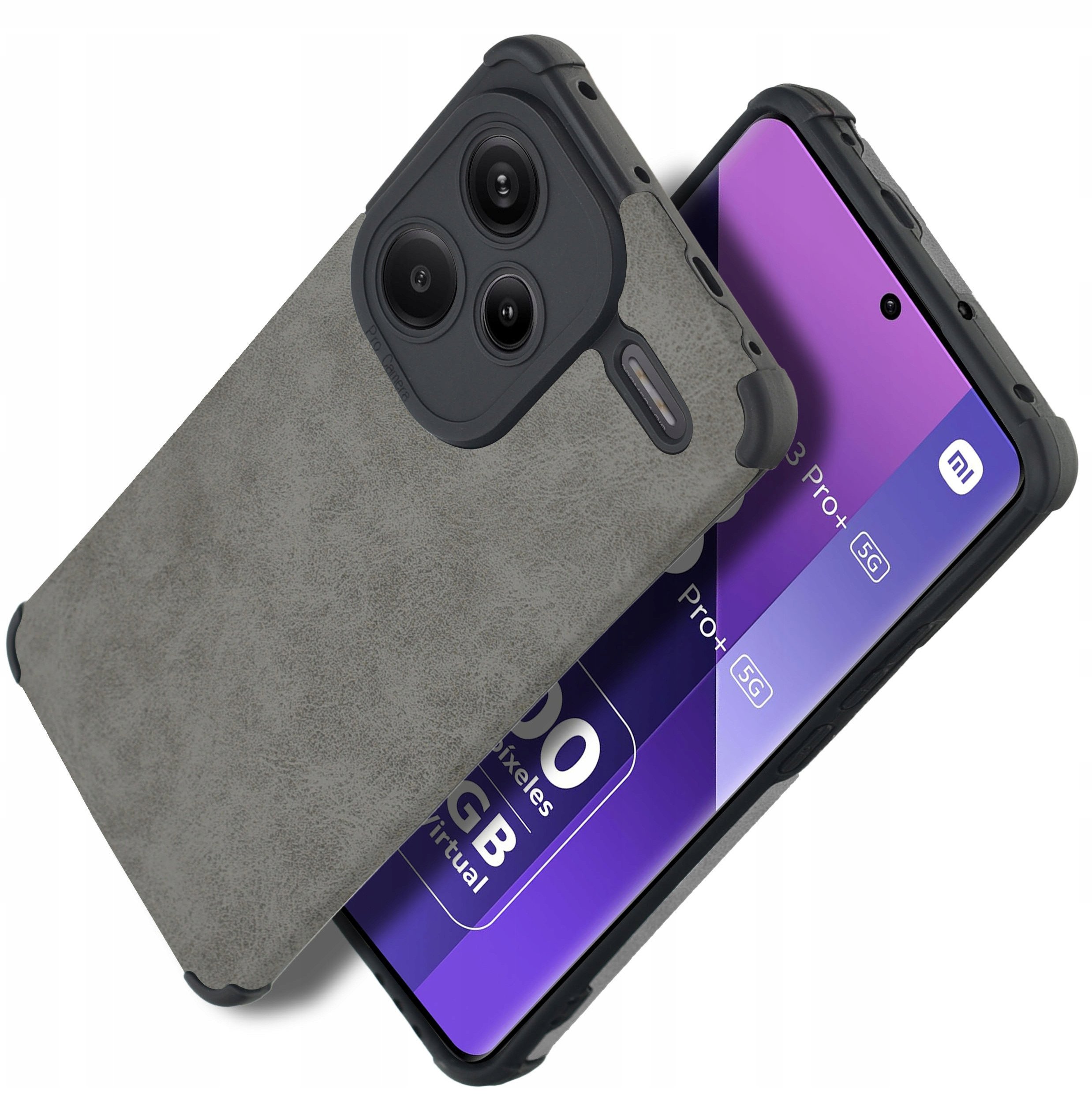 Etui do Xiaomi Redmi Note 13 Pro+ Plus 5G silikonowe SKÓRZANE VINTAGE CASE