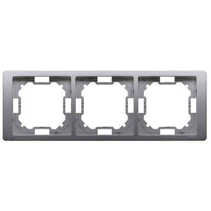 Kontakt-Simon Ramka 3-krotna Basic Neos inox metalizowana (BMRC3/21)