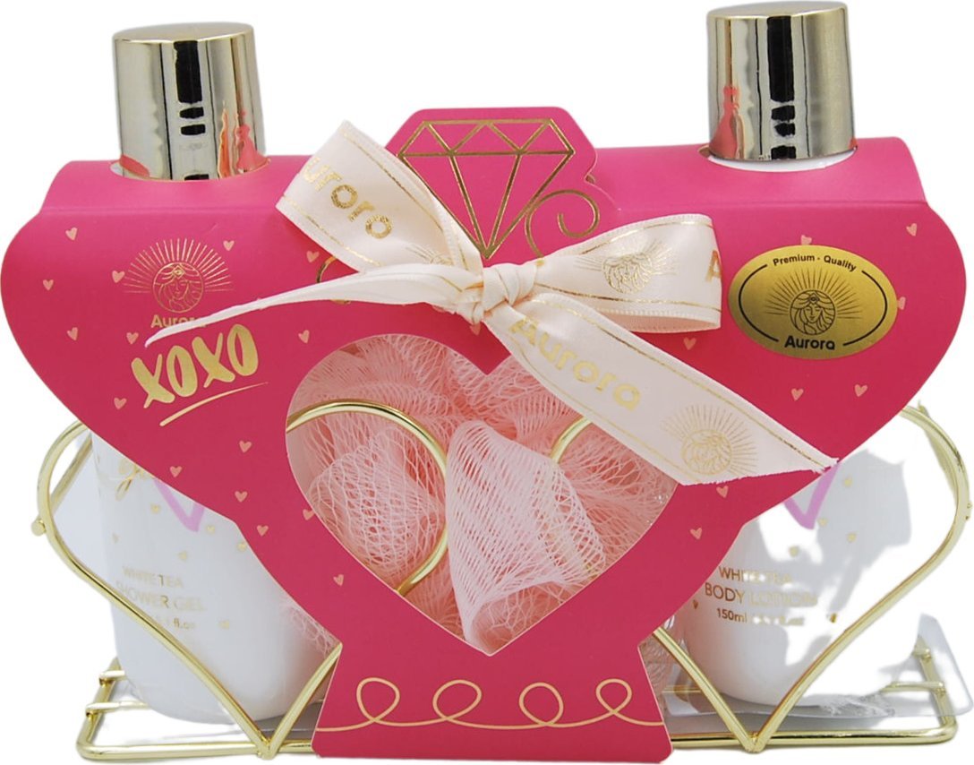 Aurora - zestaw prezentowy 3 kosmetyki dla kobiet zapach biała herbata