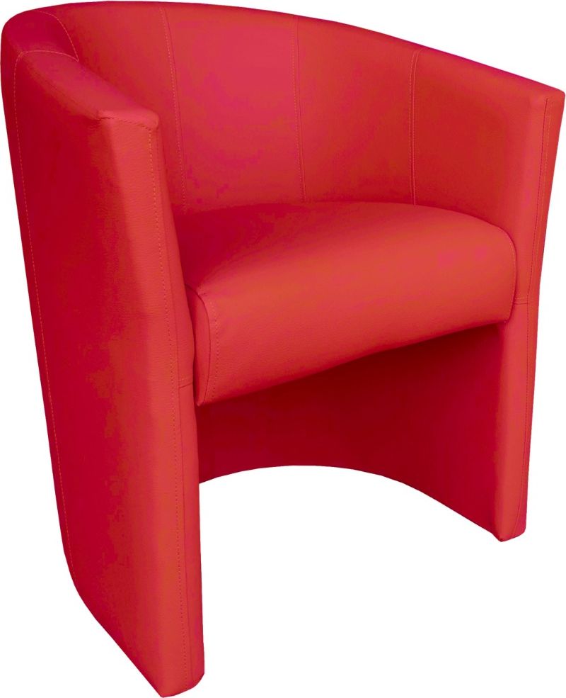 Atos Fotel MAROS ECO czerwony tapicerowany do salonu i poczekalni ATOS