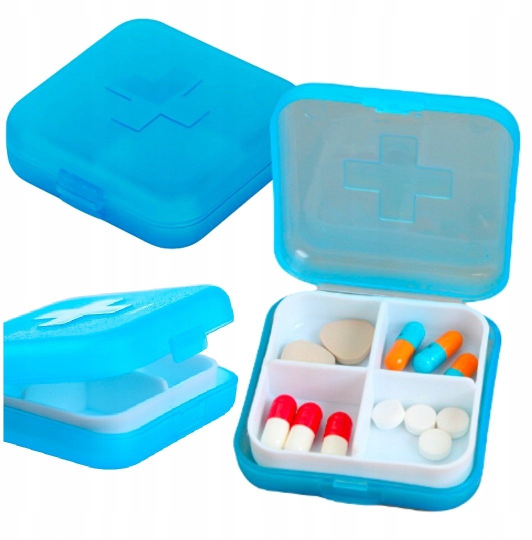 Organizer na leki 4 przegródki na dobę