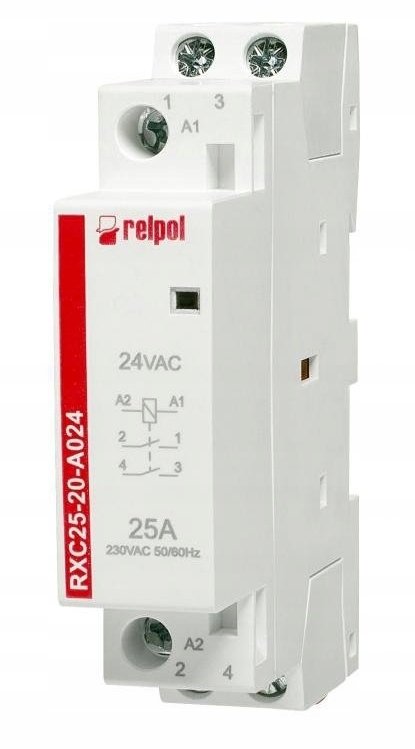Stycznik instalacyjny 250 V AC 25 A 24 V AC 2617017 RXC25-20-A024