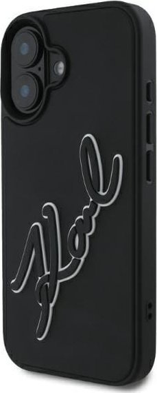 Karl Lagerfeld Karl Lagerfeld KLHCP16S3DRKSDLK iPhone 16 6.1" czarny/black hardcase 3D Rubber Signature