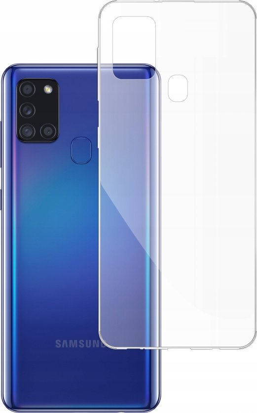 etumi Etui Do Samsung Galaxy A21S Gumowe Slim Clear View Pokrowiec Ochronny / Futerał Obudowa / Ochrona Clear Cover Bezbarwne Slim Case0020