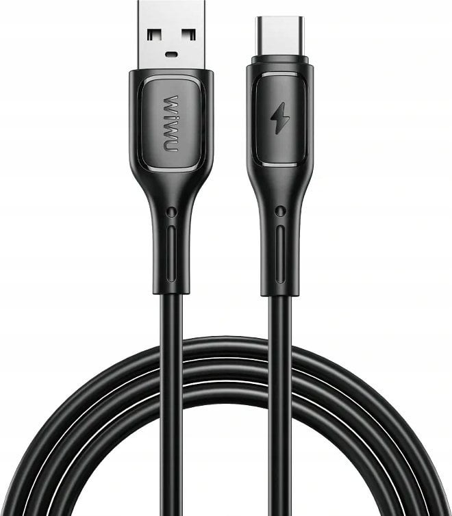 Kabel USB WiWU USB-A - USB-C 1 m Czarny
