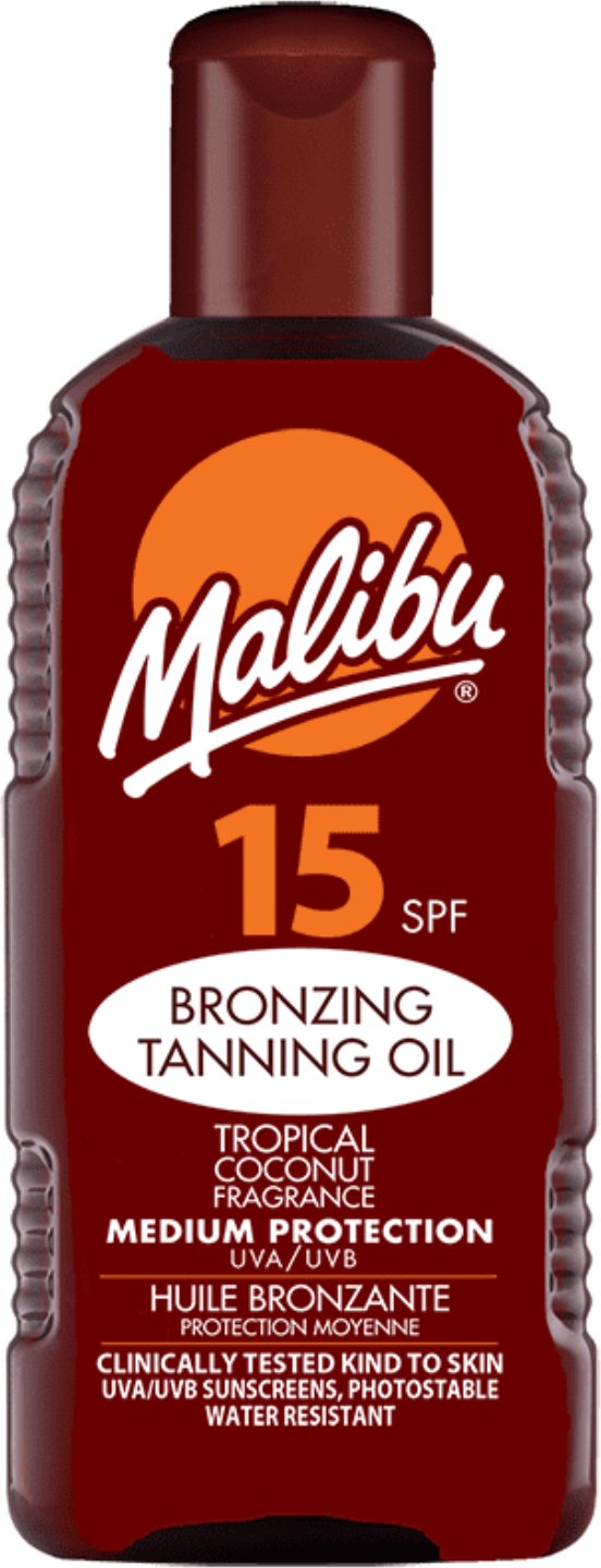 Malibu Tanning Oil Olejek Do Opalania SPF15 200ml